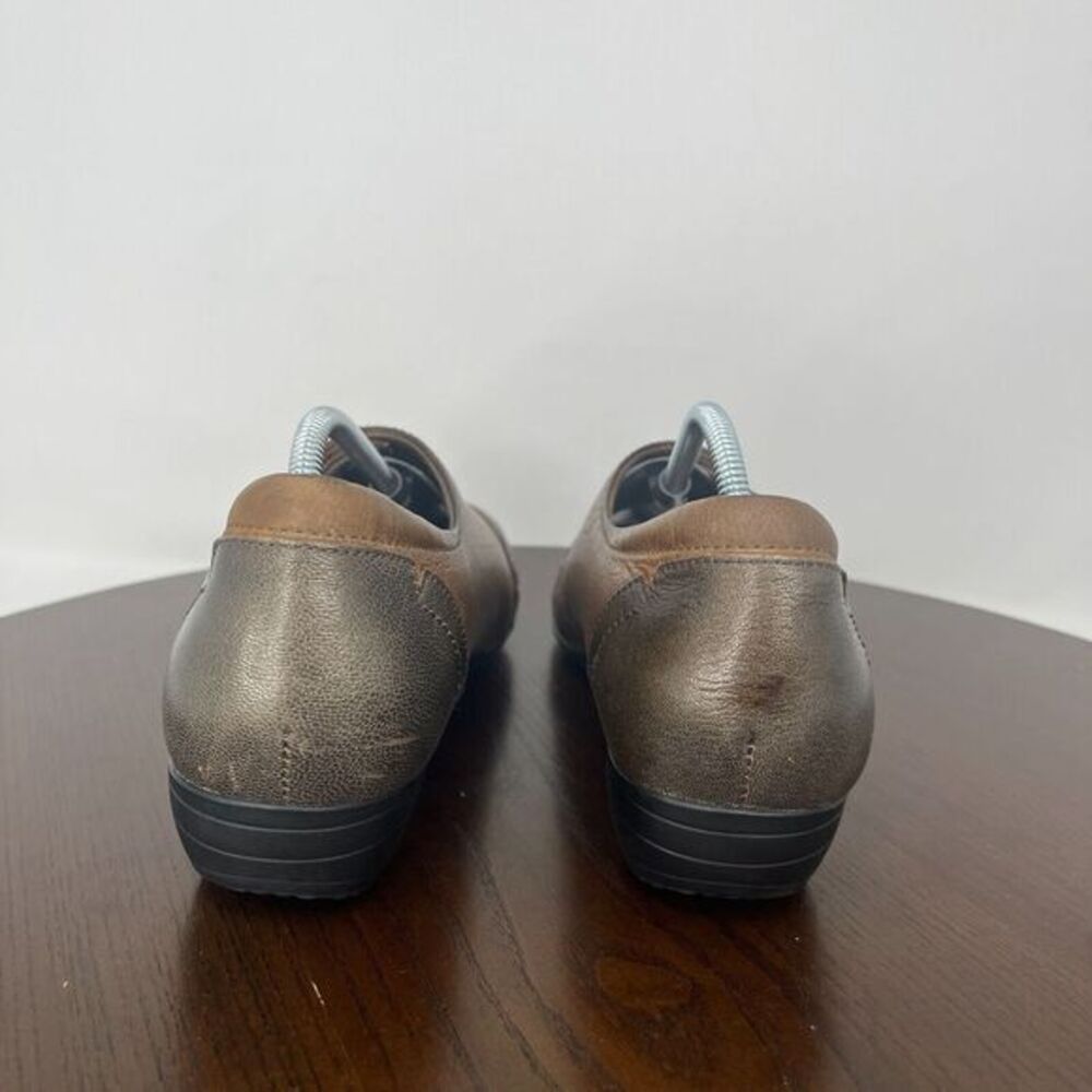 Dansko Franny Shoes Women's 40 / 9.5 Brown Leather Round Toe Slip On 5500160200 - Picture 6 of 16